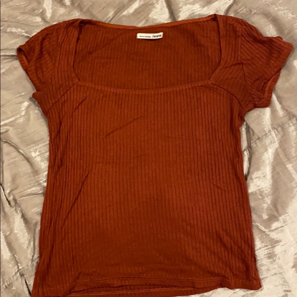 Reformation Ribbed T shirt